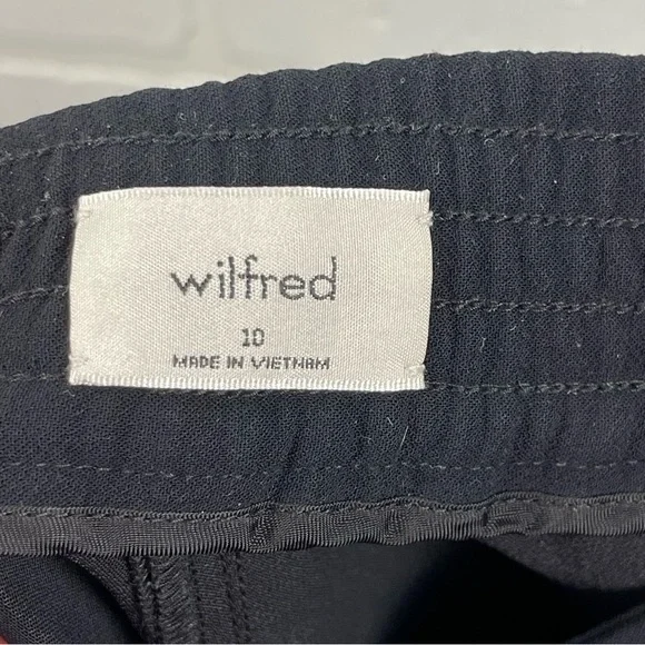 ❌SOLD ❌Aritzia Wilfred  high-rise wide-leg pants black Alanya trouser crepe Pant - Picture 10 of 13